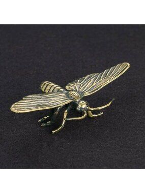 Miniature Brass Moth Spirit Animal Transformation Intuition Shadow Work Talisman